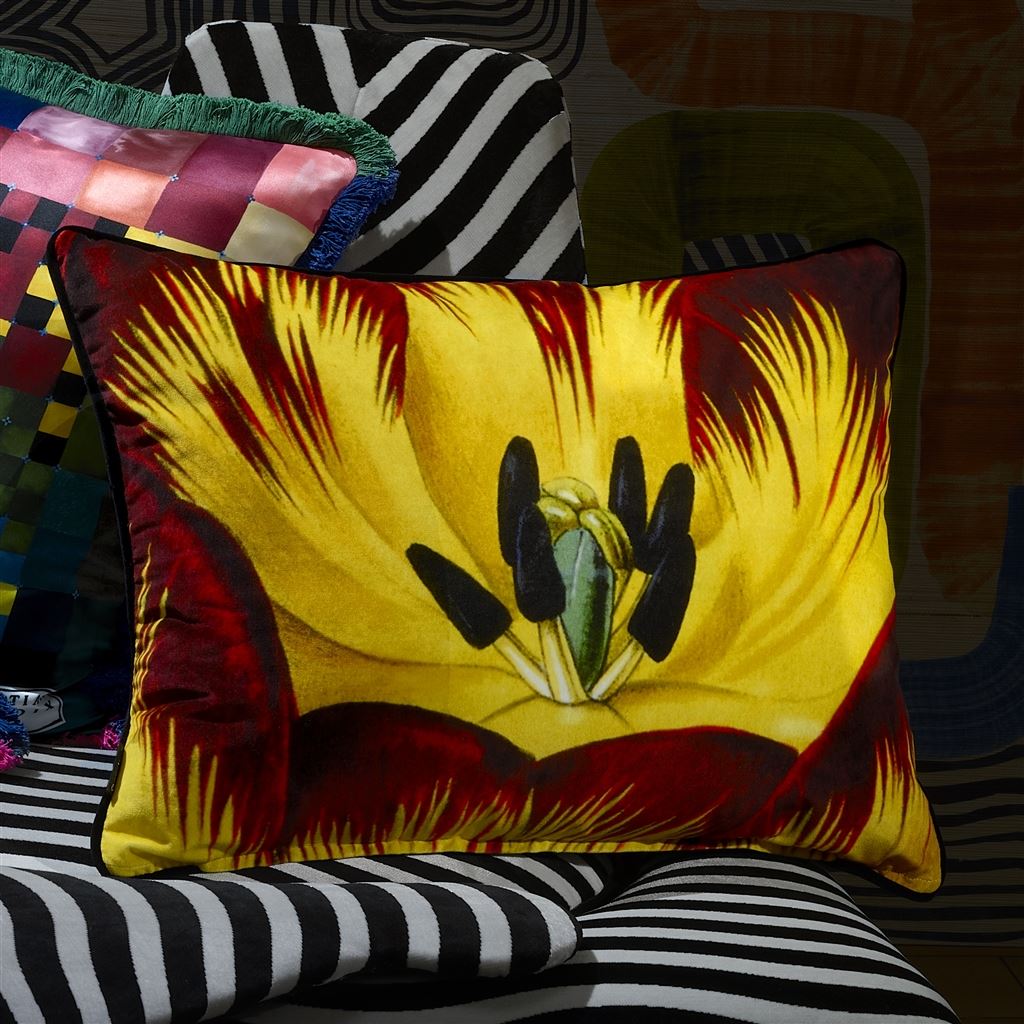 Christian Lacroix Eclosion Agate Cushion at Fig Linens and Home - 15