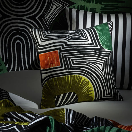 Christian Lacroix En Allant Aux Baux Cypres Cushion at Fig Linens and Home - 10