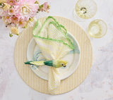 Parakeet Napkin Ring in Green Set of 4 by Kim Seybert at Fig Linens and Home 3