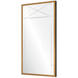 Mirror Image Home Gold Leaf & Walnut Panel Wall Mirror - Fig Linens - Side