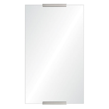 Rectangular Wall Mirror with Stainless Steel Details | Fig Linens