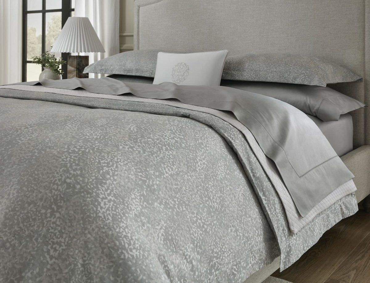 Bione Slate Boudoir Sham 12X16 | Sferra at Fig Linens and Home