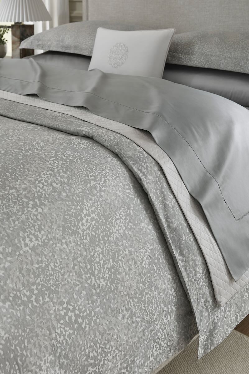 Bione Slate Full and Queen Duvet Cover 88X92 | Sferra at Fig Linens and Home