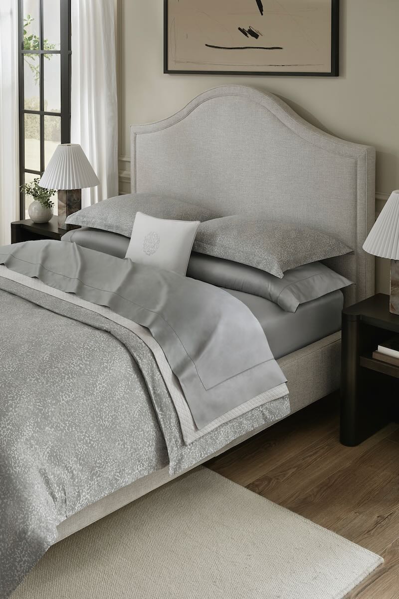 Bione Slate Continental Sham 26X26 | Sferra at Fig Linens and Home