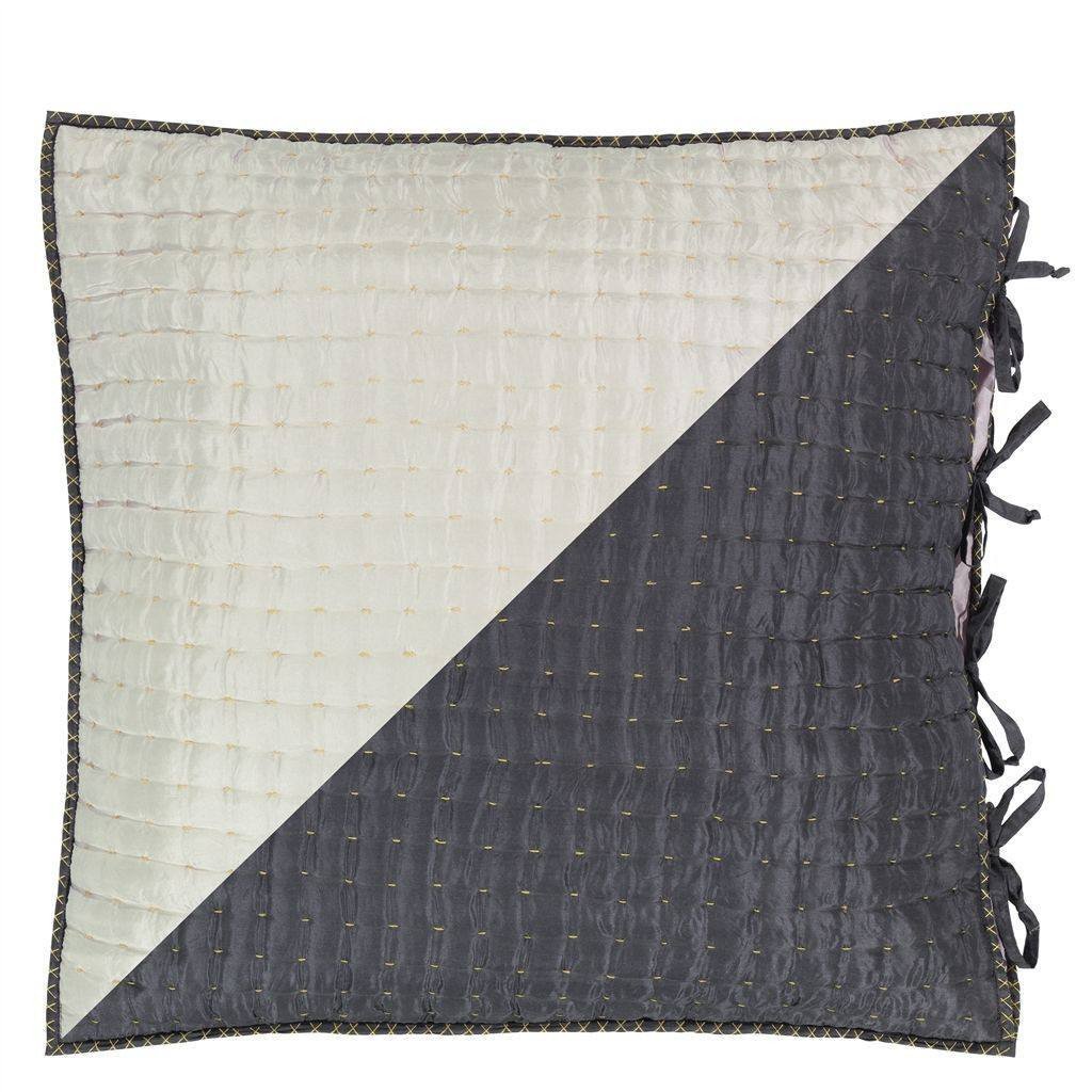 Designers Guild Chenevard Silver & Slate Quilt & Shams