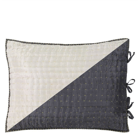 Designers Guild Chenevard Silver & Slate Quilt & Shams