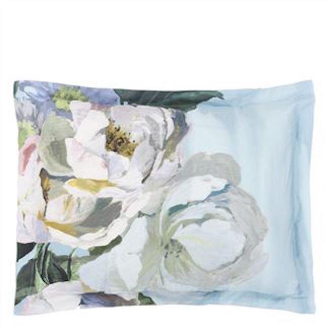 Fig Linens - Delft Flower SkyShams - Designers Guild Bedding