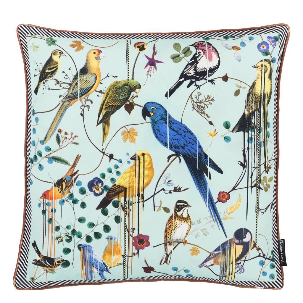 Christian Lacroix Birds Sinfonia Crepuscule Throw Pillow