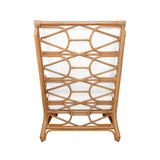 Auburn Club Chair - Rattan Chair Florida Furniture - Worlds Away Reverse View