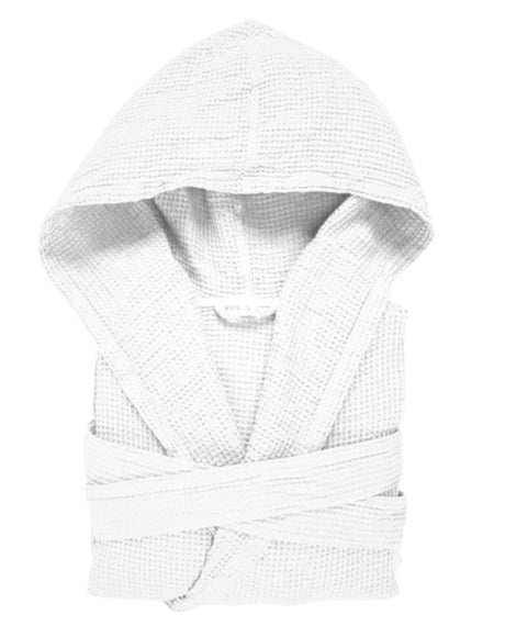 Abyss Bathrobe - Bees Lightweight Robe 100 White at Fig Linens and Home