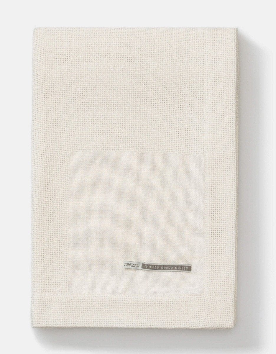 Ibiza White Throw by Alicia Adams Alpaca