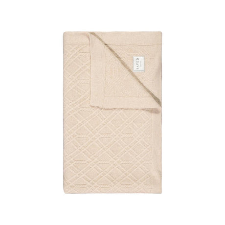 Alpine Knit Natural Cashmere Blankets by Saved NY | Fig Linens