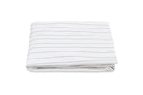 Matouk Amalfi Dune Fitted Sheet | Striped Bedding at Fig Linens and Home