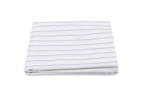 Matouk Amalfi Mediterranean Fitted Sheet | Striped Bedding at Fig Linens and Home