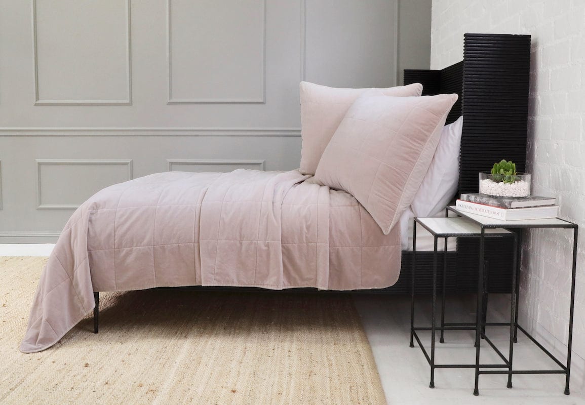 Amsterdam Blush Coverlets by Pom Pom at Home Fig Linens and Home