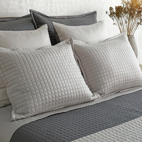 Sheet Set - Ready-to-Bed 2.0 Sheet Set Silver by Ann Gish | Silky Bed Sheets at Fig Linens and Home