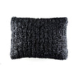 Black Ribbon Knit Lumbar Pillows by Ann Gish - Fig Linens and Home