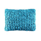 Turquoise Ribbon Knit Lumbar Pillows by Ann Gish - Fig Linens and Home