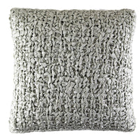 Thumbnail for Silver Ribbon Knit Square Pillows by Ann Gish - Fig Linens and Home