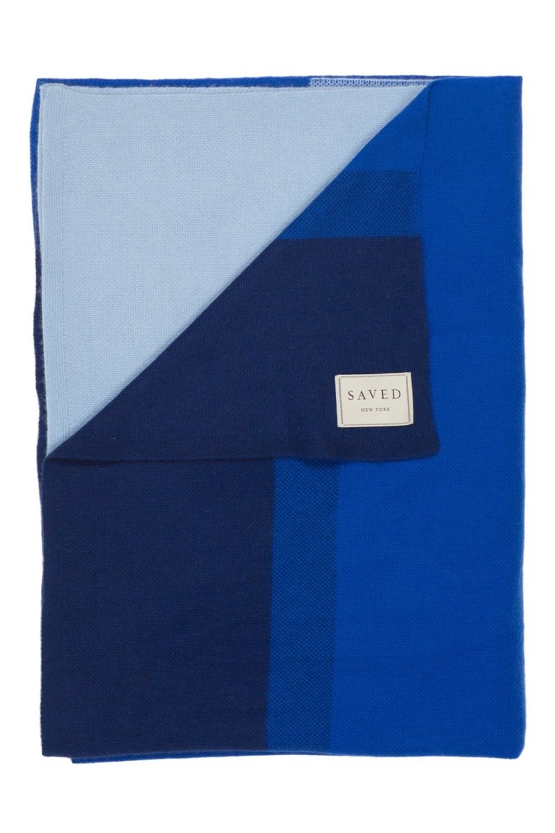 Blue Saved NY Cashmere - Array Throw