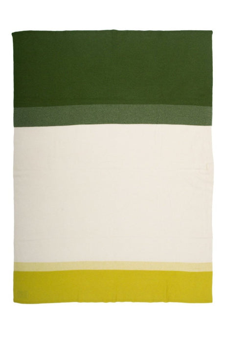 Array Green Throw Blanket - SAVED NY Cashmere