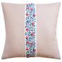 Ashoka Tape Rose & Sky - Throw Pillow by Ryan Studio