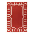 Balustrade Red Cashmere Blankets by Saved NY | Fig Linens