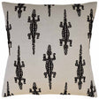 Baracoa Embroidery Black - Throw Pillow by Ryan Studio