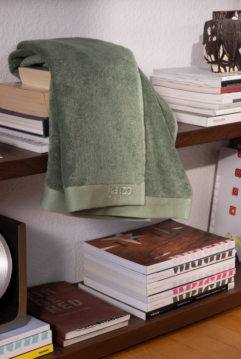 Bath linen KZICONIC Celadon Kenzo KZICONIC 1 at Fig Linens and Home