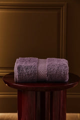 Bath Towels Stack - Yves Delorme Etoile Iris Terrycloth Towels - Luxury Bath at Fig Linens and Home