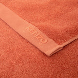 Yves Delorme Iconic Abricot Towels | Kenzo Terry Towels Detail of Corner 