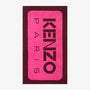 Front K Label Bordeaux Beach Towel by Kenzo Paris | Yves Delorme at Fig Linens and Home