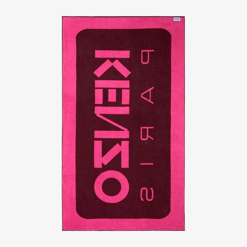 Back K Label Bordeaux Beach Towel by Kenzo Paris | Yves Delorme at Fig Linens and Home