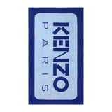 Front K Label Outremer Beach Towel by Kenzo Paris - Yves Delorme at Fig Linens and Home