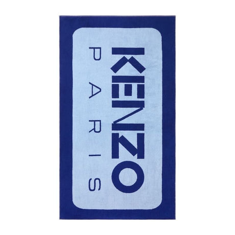 Front K Label Outremer Beach Towel by Kenzo Paris - Yves Delorme at Fig Linens and Home