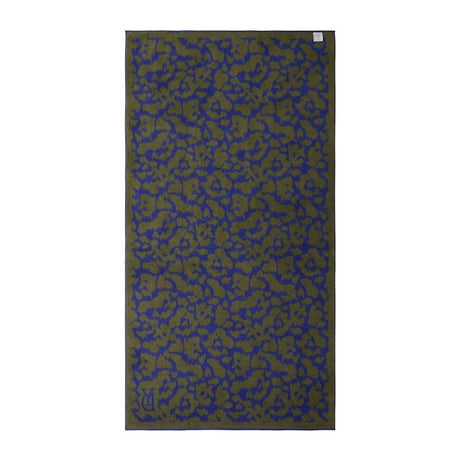 Back Jaguar Indigo Beach Towel by Yves Delorme at Fig Linens and Home