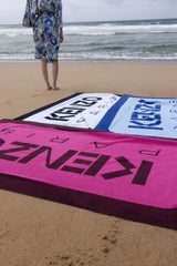 K Label Bordeaux Beach Towel by Kenzo Paris | Yves Delorme at Fig Linens and Home