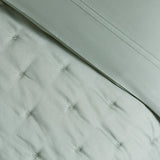 Yves Delorme Quilted Coverlet - Detail of quilted triomphe Veronese coverlet - Fig Linens and Home 1