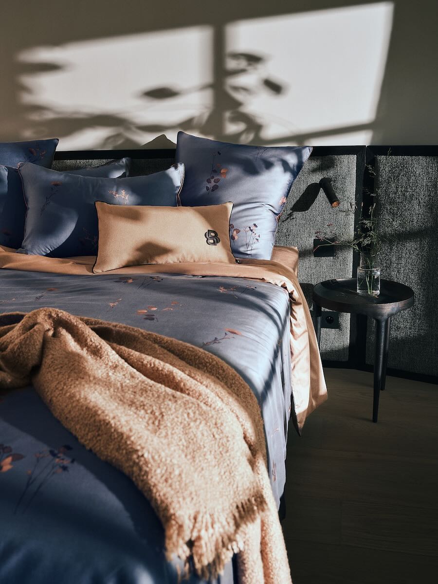 Hugo Boss Midnight Flowers Bedding by Yves Delorme