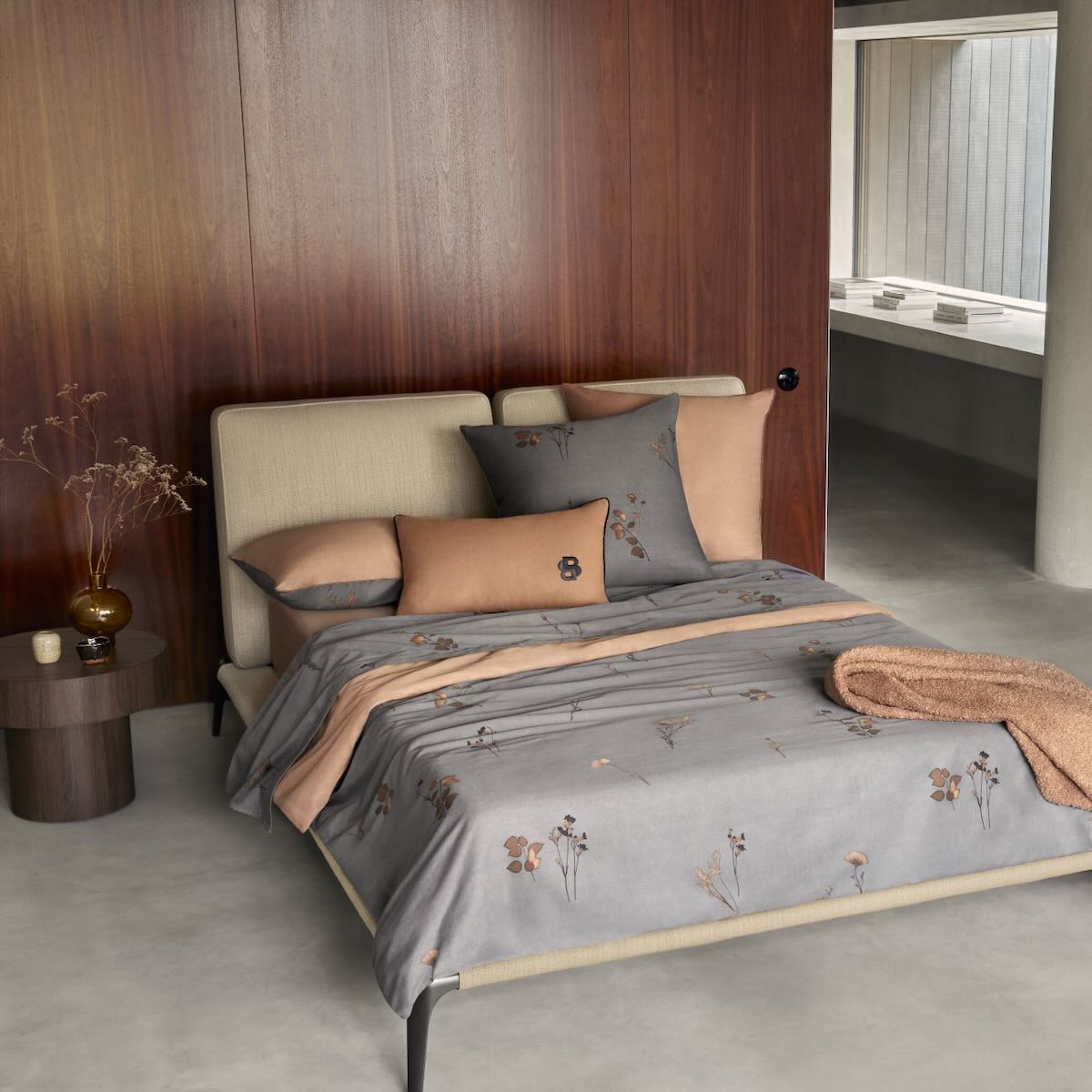 Hugo Boss Midnight Flowers Bedding by Yves Delorme