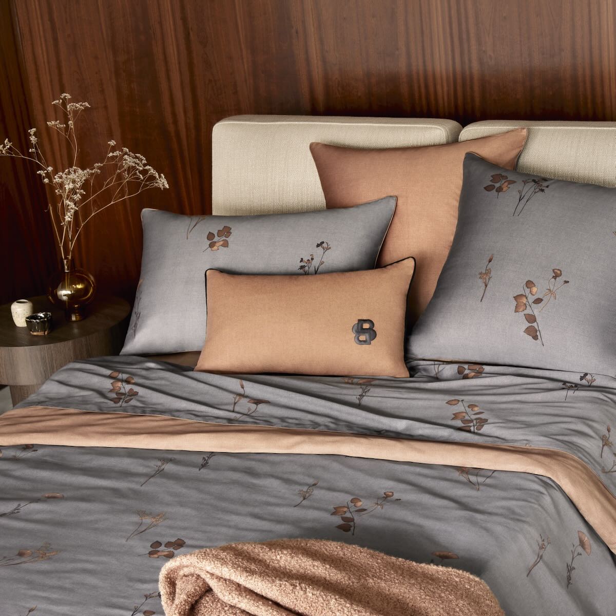 Hugo Boss Midnight Flowers Bedding by Yves Delorme