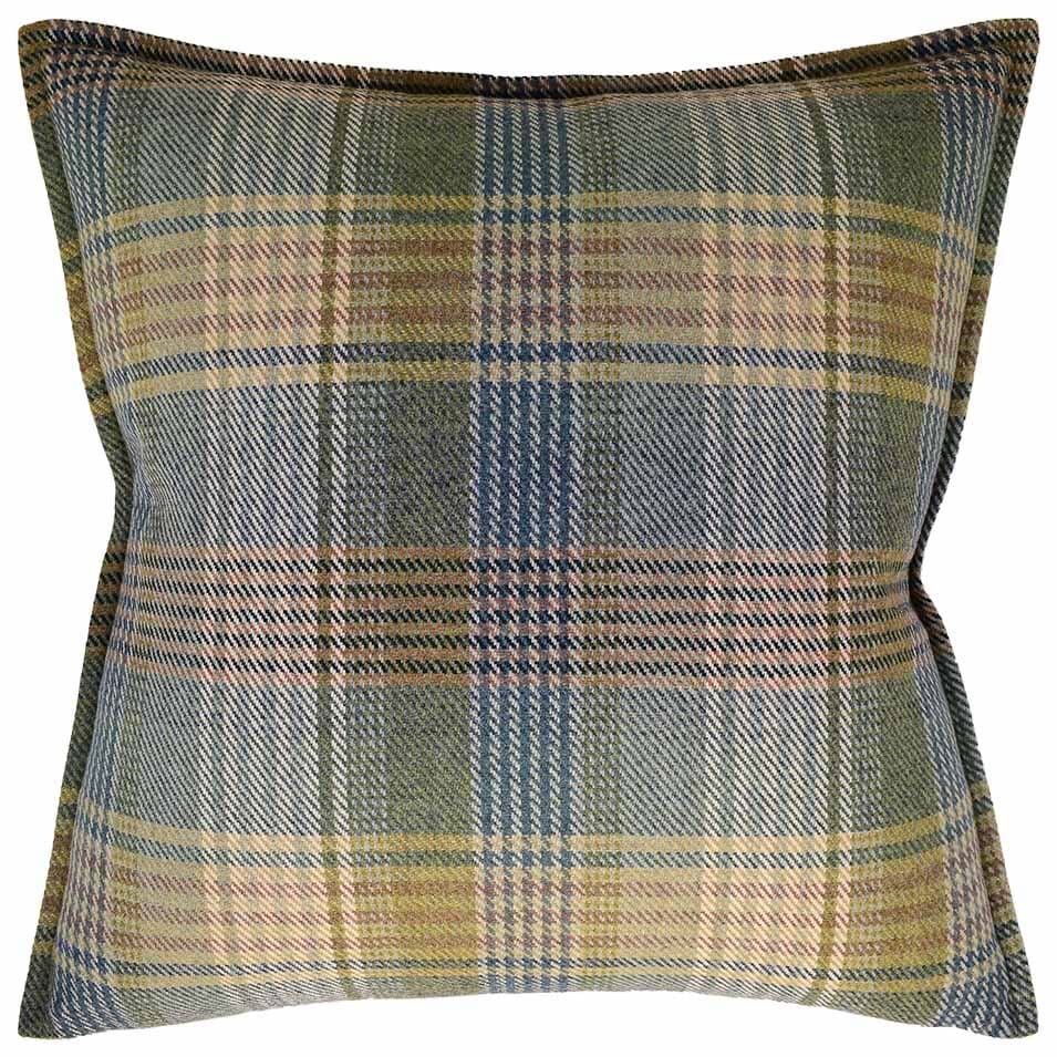 Braemar Teal - Throw Pillow by Ryan Studio