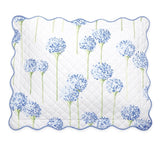 Charlotte azure quilted sham - Matouk Bedding at Fig Linens lulu DK