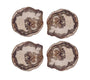 Petrified Wood Coaster in Multi, Set of 4 in a Gift Box by Kim Seybert at Fig Linens and Home