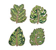 Laurel Coaster in Green, Set of 4 in a Gift Bag by Kim Seybert at Fig Linens and Home