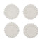 Lumina Coasters in White, Set of 4 in a Gift Bag by Kim Seybert at Fig Linens and Home