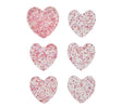 Sweetheart Coaster in Pink & Red, Set of 6 in a Caddy by Kim Seybert at Fig Linens and Home