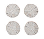 Birch Coaster in Ivory & Natural, Set of 4 in a Gift Box by Kim Seybert at Fig Linens and Home