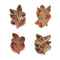 Maple Hues Coaster in Brown & Orange, Set of 4 in a Gift Bag by Kim Seybert at Fig Linens and Home