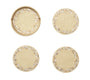 Bejeweled Coaster in Gold & Crystal, Set of 4 in a Caddy by Kim Seybert at Fig Linens and Home